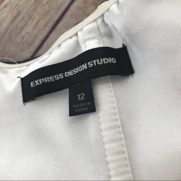 Express White Modern Line Strapless Dress - Picture 7 of 7